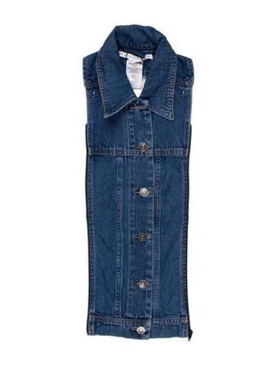 Pre-owned Veronica Beard Denim Dickey In Blue