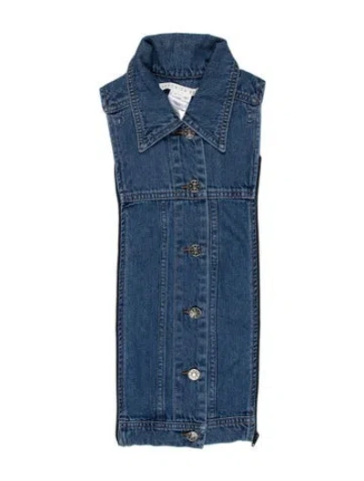 Pre-owned Veronica Beard Denim Dickey In Blue