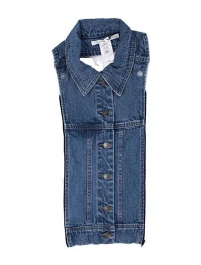 Pre-owned Veronica Beard Denim Dickey In Blue