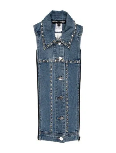 Pre-owned Veronica Beard Denim Dickey In Blue