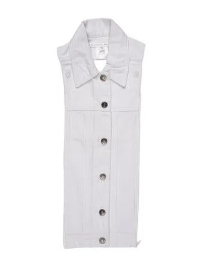 Pre-owned Veronica Beard Denim Dickey In White