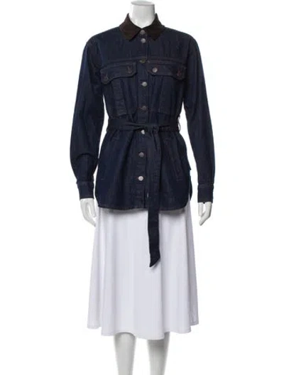 Pre-owned Veronica Beard Denim Jacket In Blue