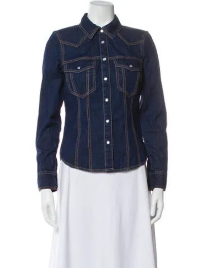 Pre-owned Veronica Beard Denim Jacket In Blue