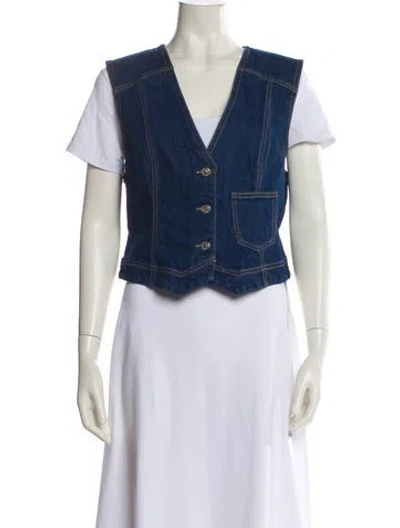 Pre-owned Veronica Beard Denim Jacket In Blue
