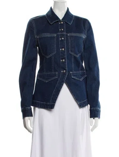 Pre-owned Veronica Beard Denim Jacket In Blue