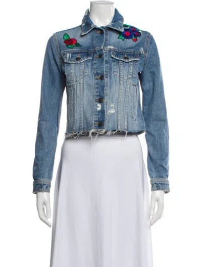 Pre-owned Veronica Beard Denim Jacket In Blue