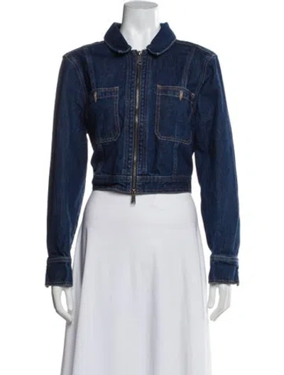 Pre-owned Veronica Beard Denim Jacket In Blue