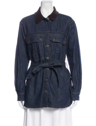 Pre-owned Veronica Beard Denim Jacket In Blue