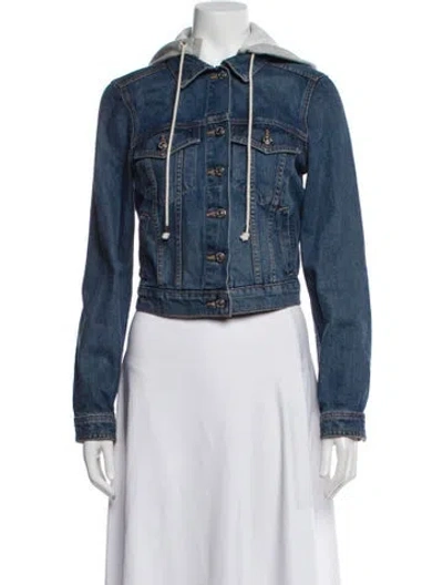 Pre-owned Veronica Beard Denim Jacket In Gray