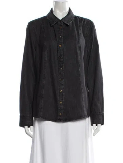 Pre-owned Veronica Beard Denim Jacket In Gray