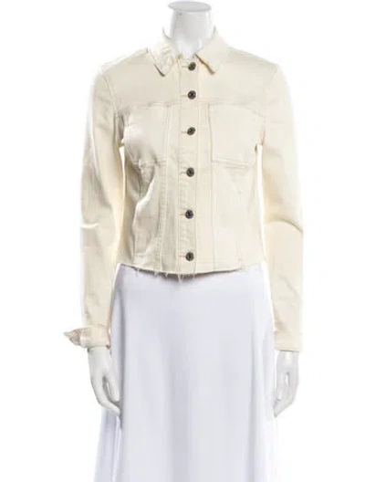 Pre-owned Veronica Beard Denim Jacket In Neutral