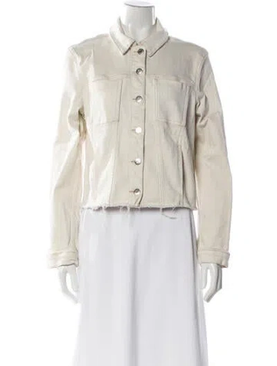 Pre-owned Veronica Beard Denim Jacket In Neutral