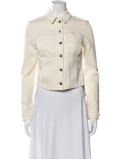 Pre-owned Veronica Beard Denim Jacket In Neutral