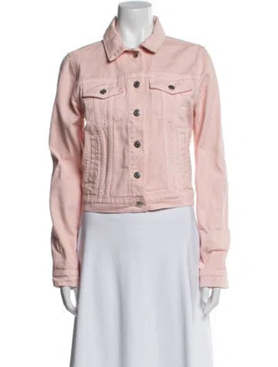 Pre-owned Veronica Beard Denim Jacket In Pink