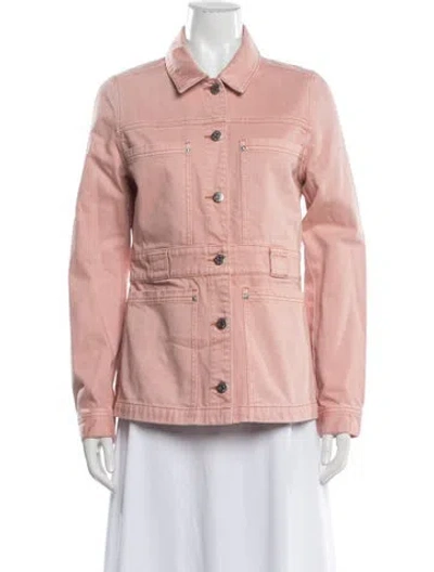 Pre-owned Veronica Beard Denim Jacket In Pink
