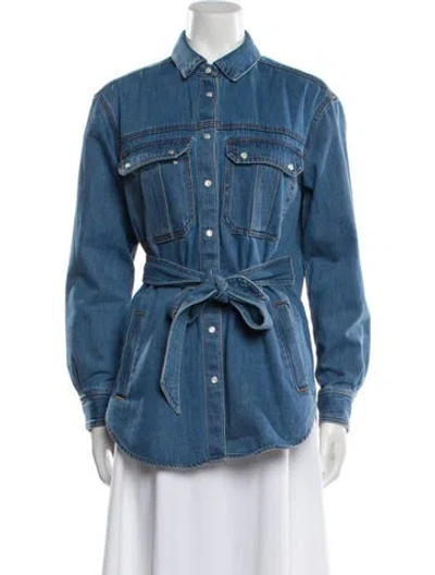 Pre-owned Veronica Beard Denim Jacket W/ Tags In Blue