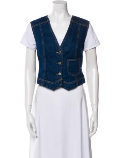 Pre-owned Veronica Beard Denim Jacket W/ Tags In Blue