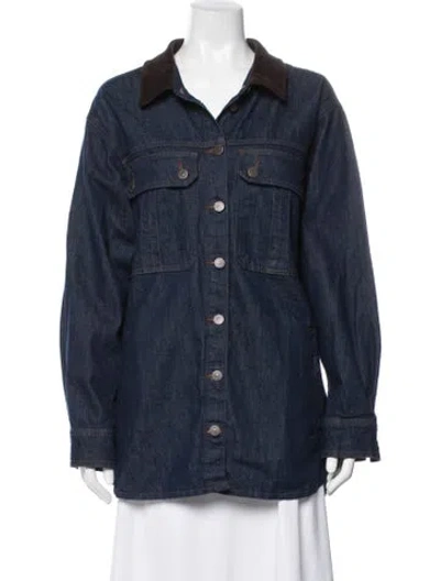 Pre-owned Veronica Beard Denim Jacket W/ Tags In Blue