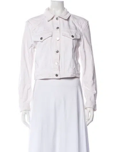 Pre-owned Veronica Beard Denim Jacket In White