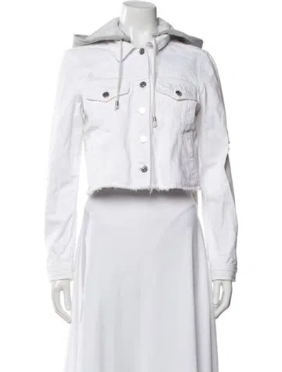Pre-owned Veronica Beard Denim Jacket In White