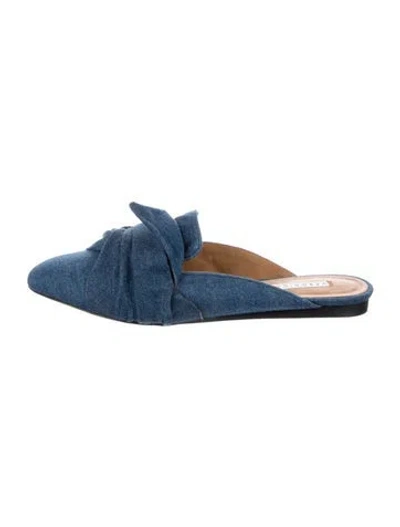 Pre-owned Veronica Beard Denim Mules In Blue
