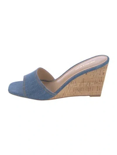 Pre-owned Veronica Beard Denim Sandals In Blue