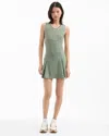 Veronica Beard Deuce Pleated Tennis Skort In Green