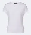 Veronica Beard Devin Cotton-blend Jersey T-shirt In White