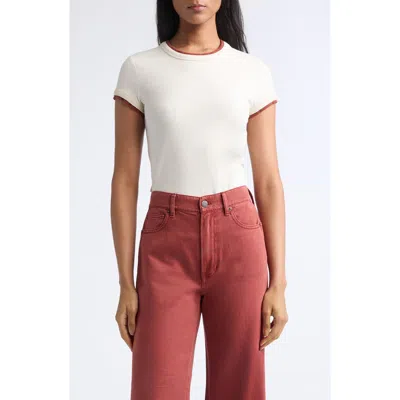 Veronica Beard Devin Short Sleeve Ringer T-shirt In Multi