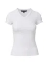 Veronica Beard Devin Cotton-blend Jersey T-shirt In White