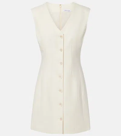 VERONICA BEARD DEVLIN COTTON-BLEND TWILL MINIDRESS