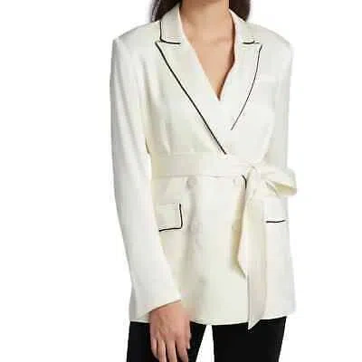 Pre-owned Veronica Beard Dickey Blazer Jacket In White