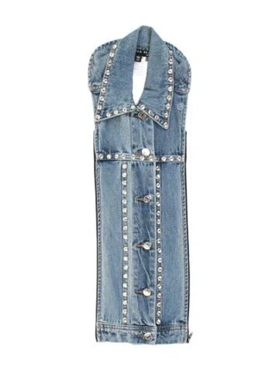 Pre-owned Veronica Beard Dickey In Blue/white