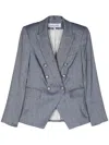 Veronica Beard Dickey Double-breasted Blazer In Blue