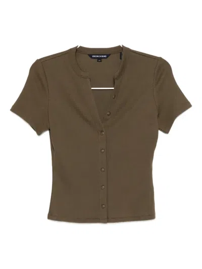 Veronica Beard Dilia Top In Green