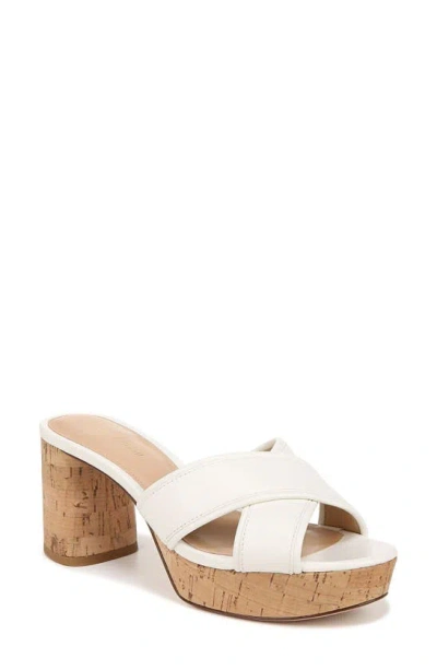 Veronica Beard Dory Platform Slide Sandal In Coconut