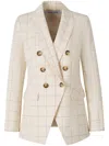 Veronica Beard Double-breasted Blazer In Neutrals