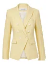 Veronica Beard Double-breasted Button Blazer In Yellow