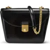 Veronica Beard Double Link Flap Convertible Leather Shoulder Bag