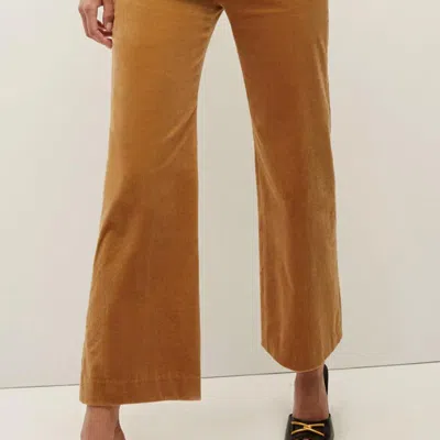 Veronica Beard Dova Corduroy Pant In Brown