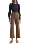 Veronica Beard Dova Pant In Camel/black In Multi