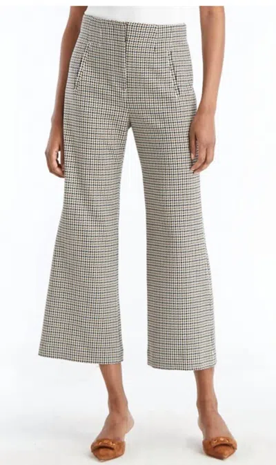 Veronica Beard Dova Pant In Houndstooth In Pink