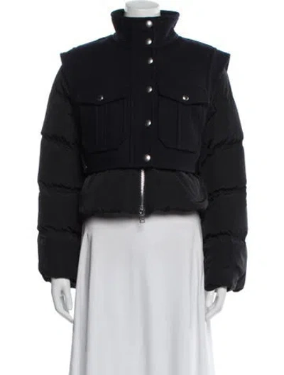 Pre-owned Veronica Beard Down Jacket In Black