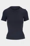Veronica Beard Draya Tee In Navy
