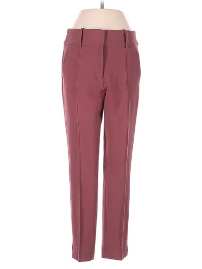 Pre-owned Veronica Beard Dress Pants In Burgundy