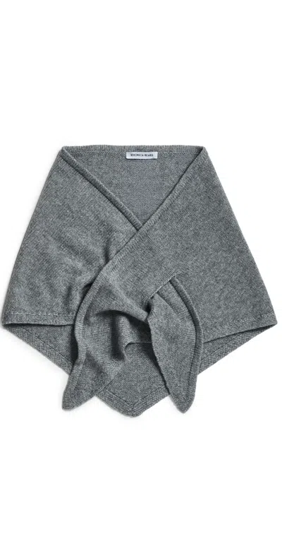 Veronica Beard Drezel Knit Scarf Medium Heather Grey