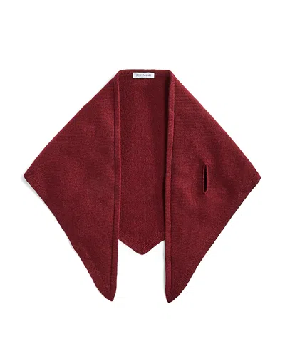 Veronica Beard Drezel Merino Wool & Cashmere Triangle Scarf In Red