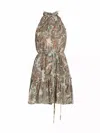 Veronica Beard Dria Ruffled Paisley-print Silk-chiffon Mini Dress In Multi