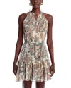 Veronica Beard Dria Ruffled Paisley-print Silk-chiffon Mini Dress In Multi