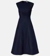 Veronica Beard Dulce Cotton-blend Denim Midi Dress In Blue